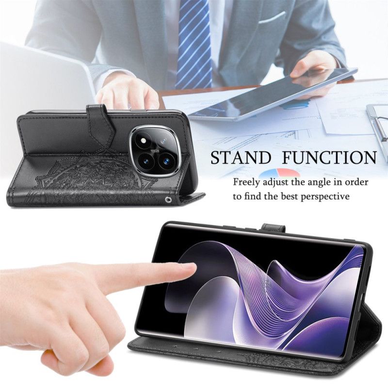 Läderfodral Xiaomi Redmi Note 14 Pro Plus 5g Telefonfodral Barockmandala