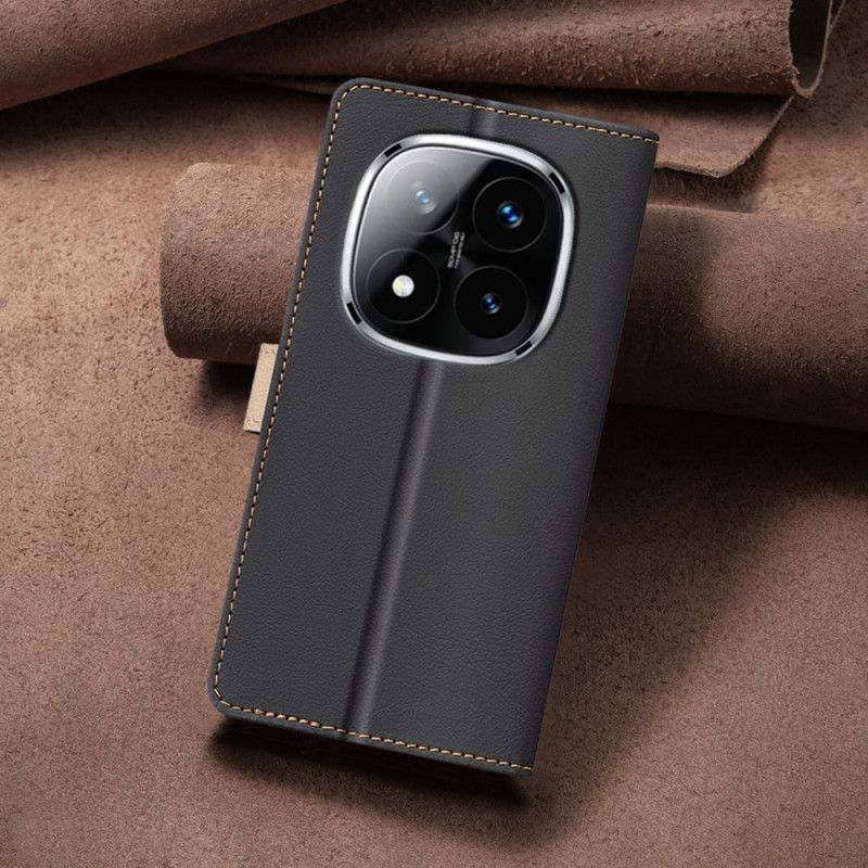 Läderskal Fodral Xiaomi Redmi Note 14 Pro Plus 5g Binfen-färg Tvåfärgad