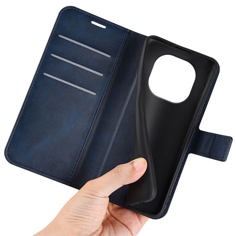 Läderskal Fodral Xiaomi Redmi Note 14 Pro Plus 5g Lädermodell