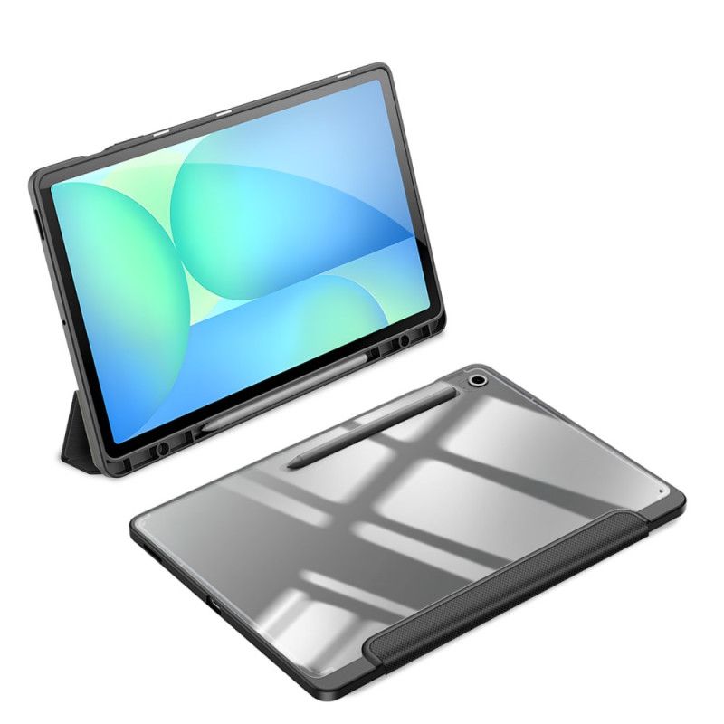 Samsung Galaxy Tab S10 Fe Plus Transparent Baksida Med Tre Paneler