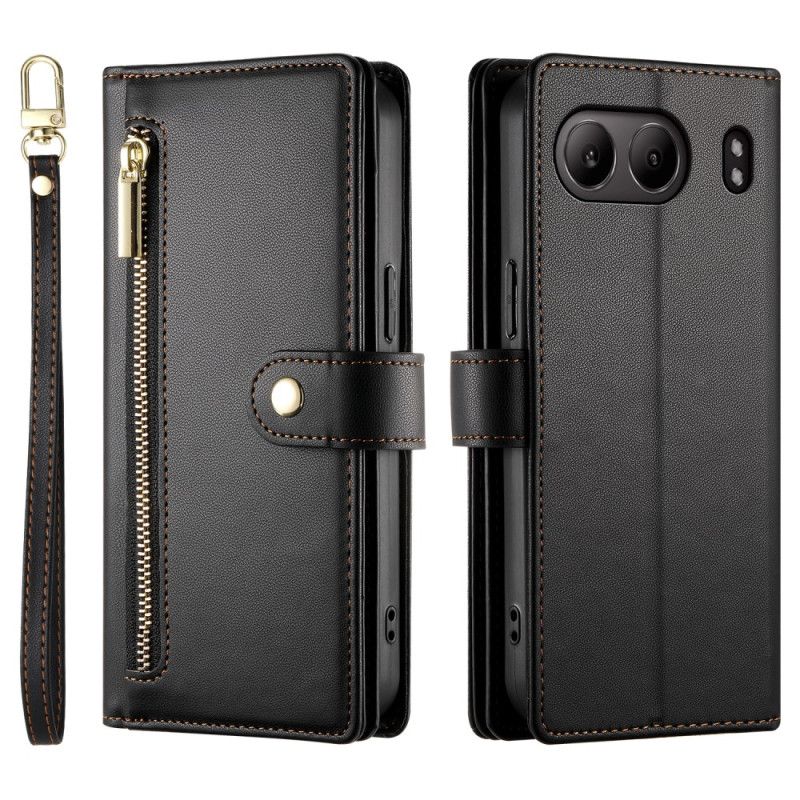 Fodral Oneplus Nord 4 Plånbok Med Rem Och Axelrem