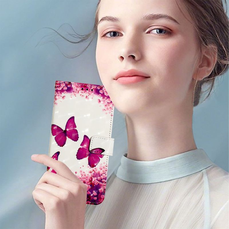 Fodral Oneplus Nord 4 Röda Fjärilar