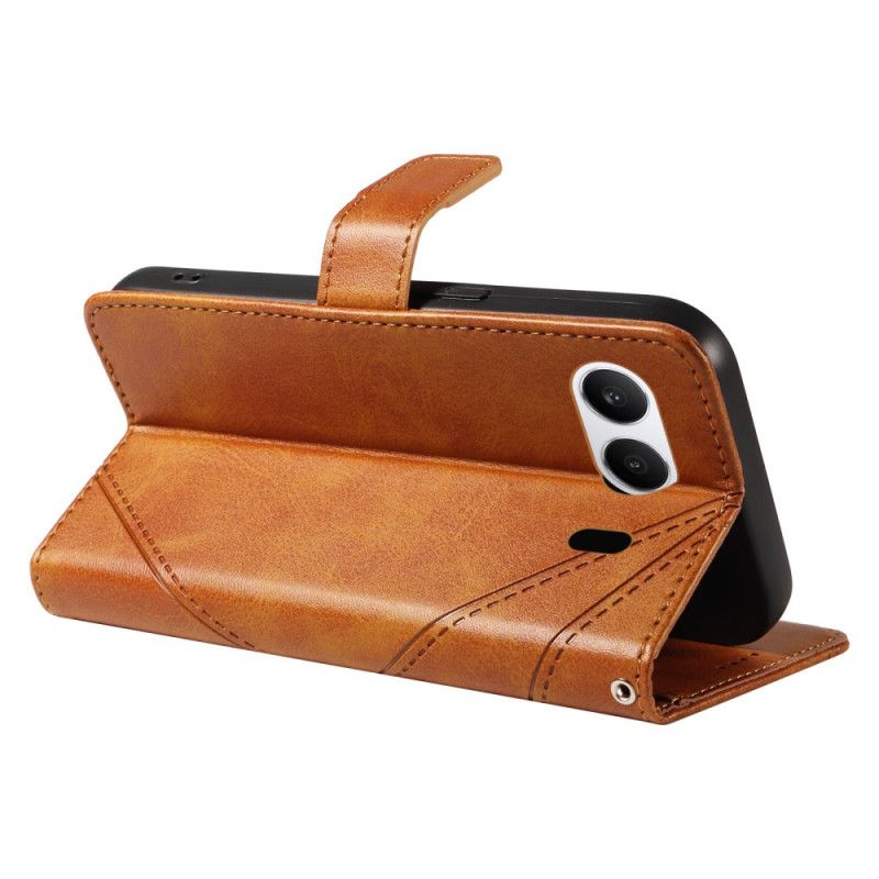 Läderfodral Oneplus Nord 4 Telefonfodral Geometrisk Linje