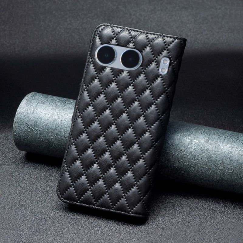 Läderskal Fodral Oneplus Nord 4 Quiltad Binfen Color