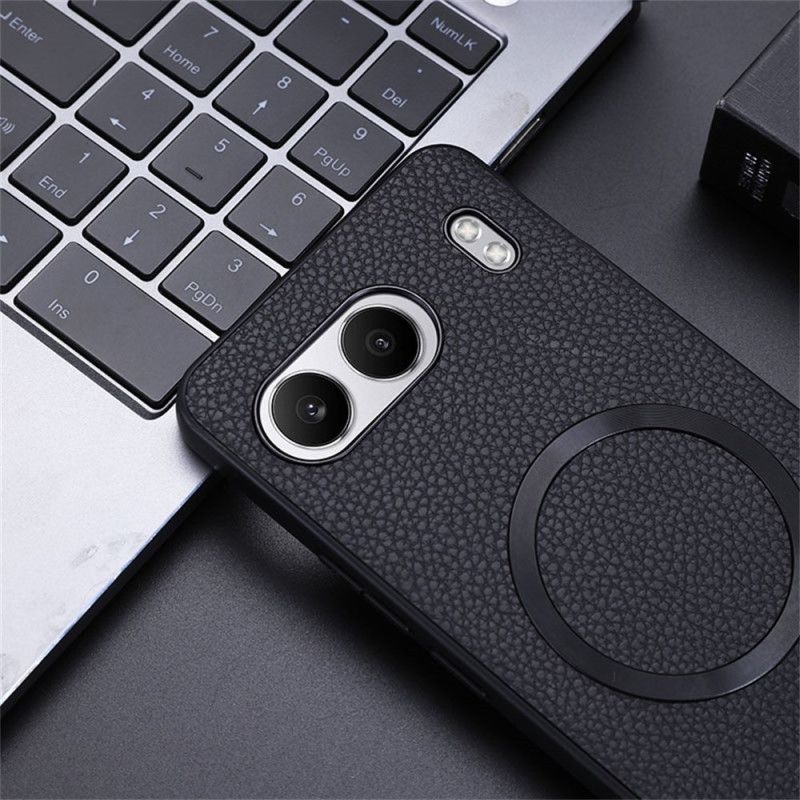 Skal Oneplus Nord 4 Litchikonläder Kompatibel Med Magsafe