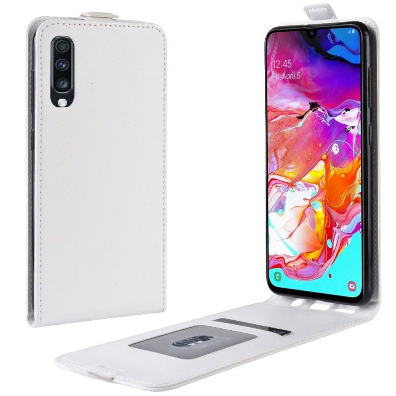 Fodral för Samsung Galaxy A70 Svart Vikbar Lädereffekt
