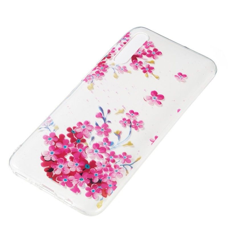 Skal Samsung Galaxy A70 Liten Rosa Trädgård