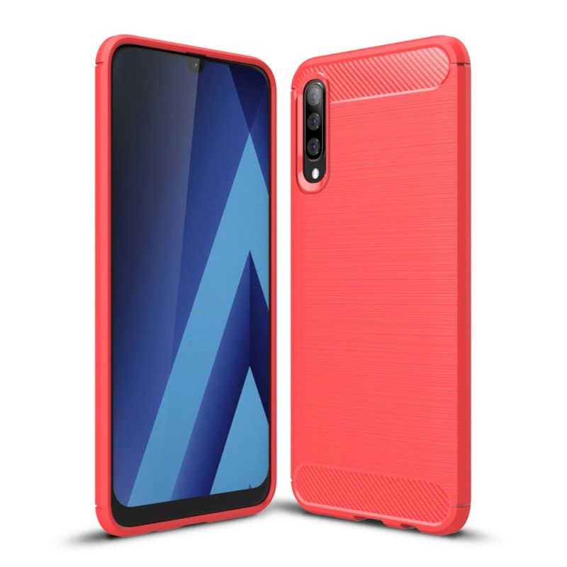 Skal Samsung Galaxy A70 Svart Borstad Kolfiber
