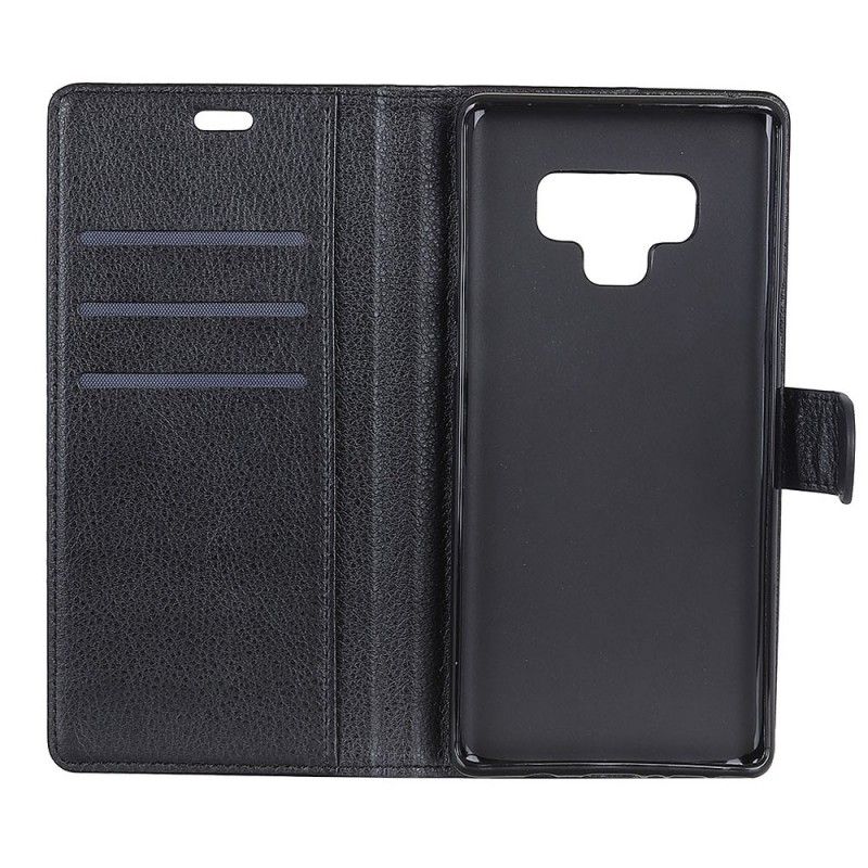 Fodral för Samsung Galaxy Note 9 Svart Retro Konstläder