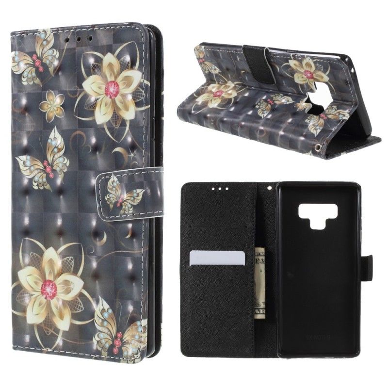 Fodral Samsung Galaxy Note 9 Lyxiga Fjärilar
