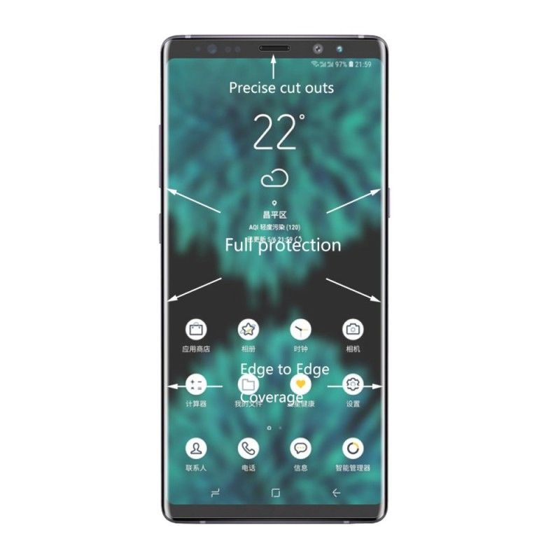 Härdat Glasskydd För Samsung Galaxy Note 9 Hattprinsskärm