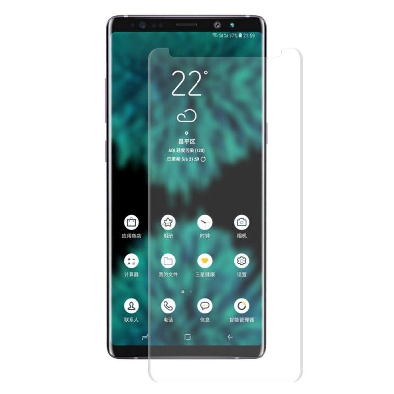 Krökt 3D Härdat Glasskydd Samsung Galaxy Note 9 Svart