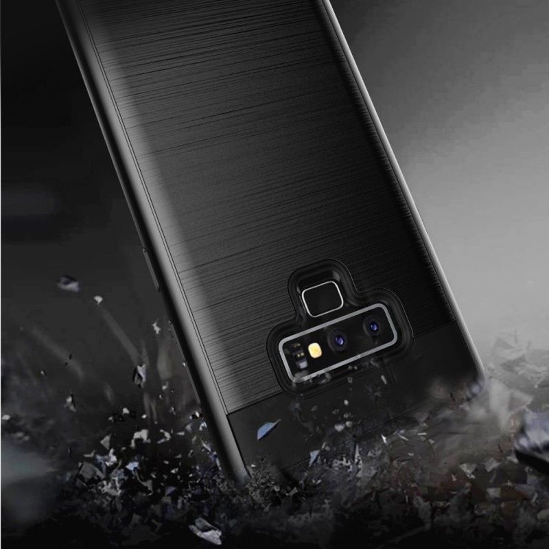 Skal Samsung Galaxy Note 9 Svart Borstad Hybrid