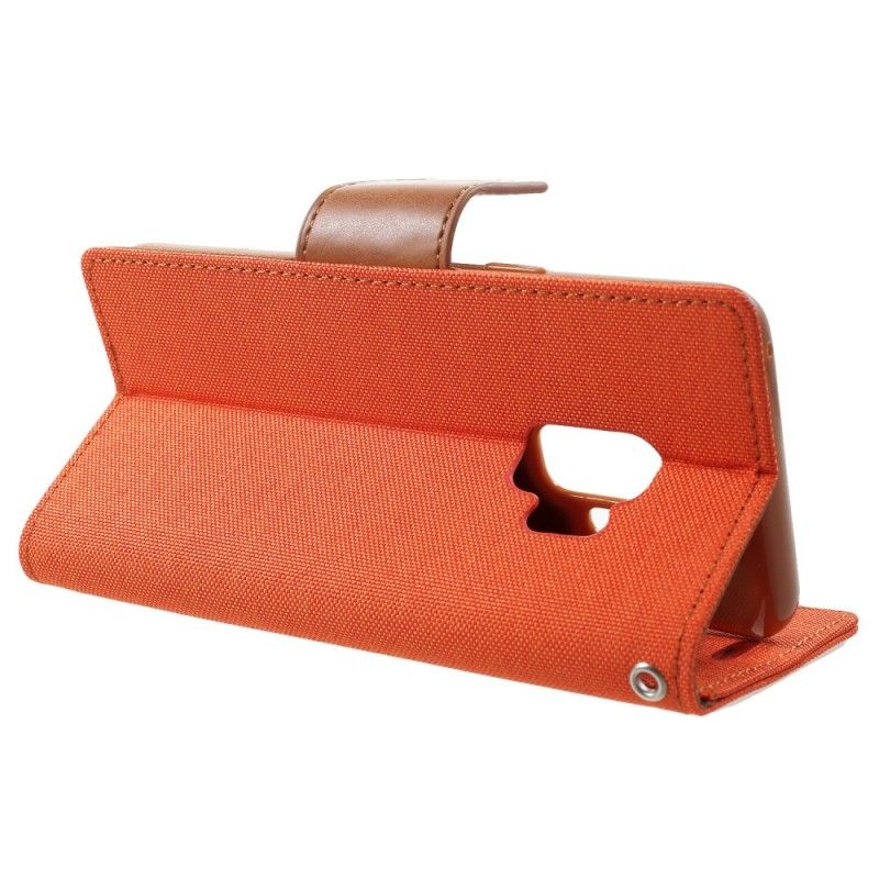 Fodral Samsung Galaxy S9 Orange Tvåfärgat Kvicksilvertyg