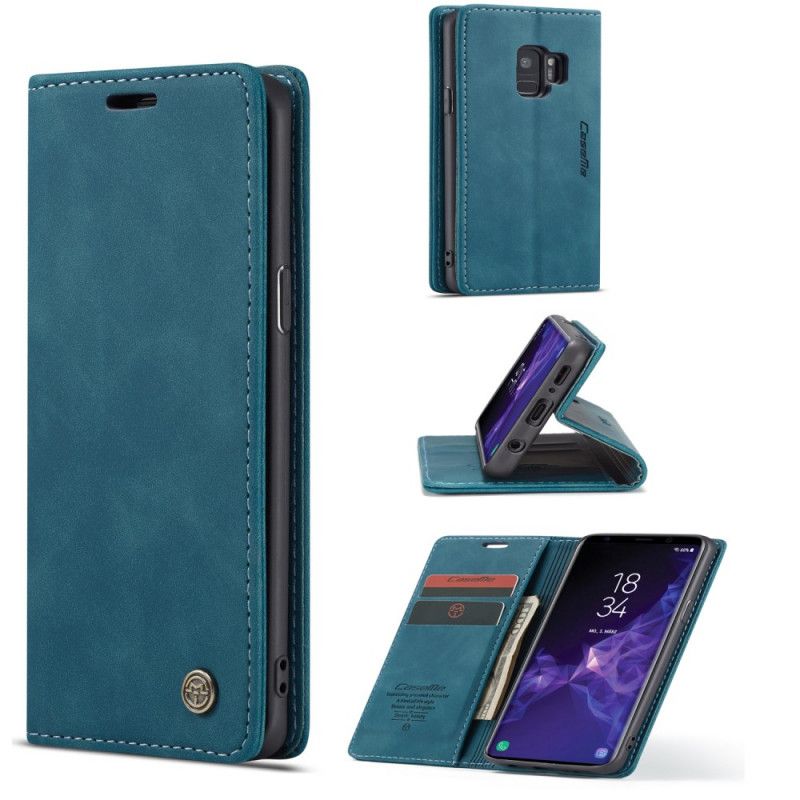 Folio-fodral Samsung Galaxy S9 Svart Imiterat Läderfodral