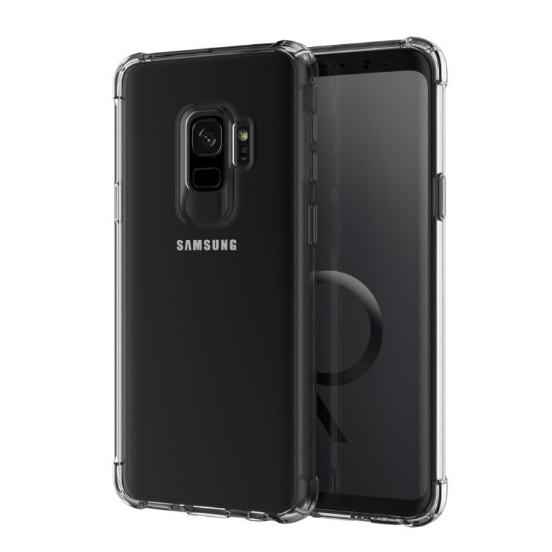 Skal Samsung Galaxy S9 Svart Genomskinliga Leeu-Skyddskuddar