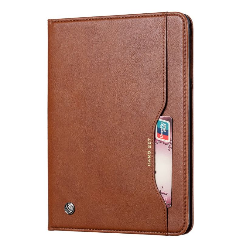 Case iPad 10.2" (2019) (2020) Svart Dokumenthållare Av Lädereffekt