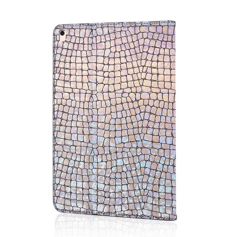 Fodral för iPad 10.2" (2019) (2020) Ljusblå Glitterkrokodil