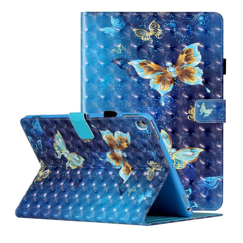 Fodral iPad 10.2" (2019) (2020) Fjärilar Med Lätt Fläck