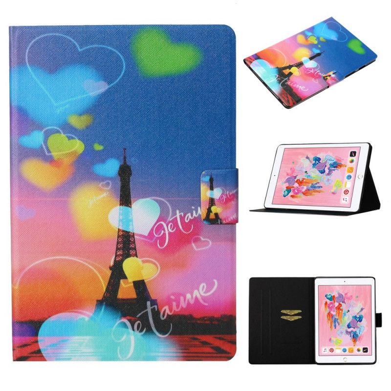 Fodral iPad 10.2" (2019) (2020) Paris Jag Älskar Dig