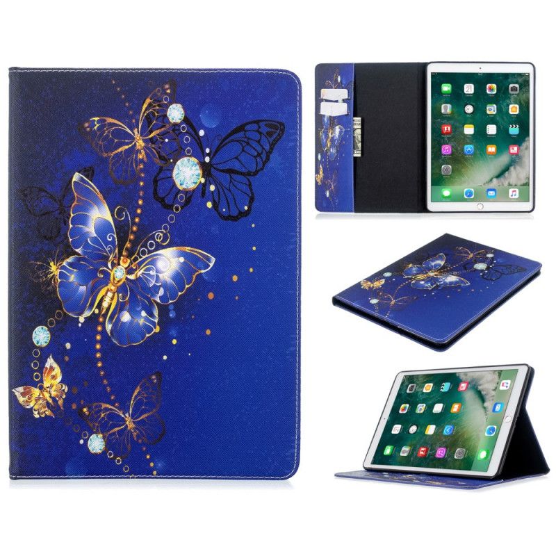 Fodral iPad 10.2" (2019) (2020) Svart Vackra Fjärilar