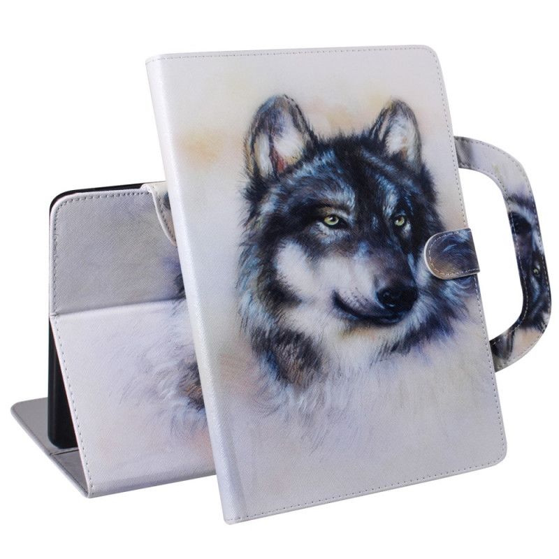 Läderfodral iPad 10.2" (2019) (2020) Mobilskal Varg Med Handtag