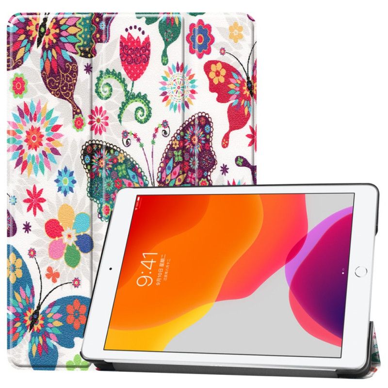 Smart Fodral iPad 10.2" (2019) (2020) Vintage Blommigt Konstläder