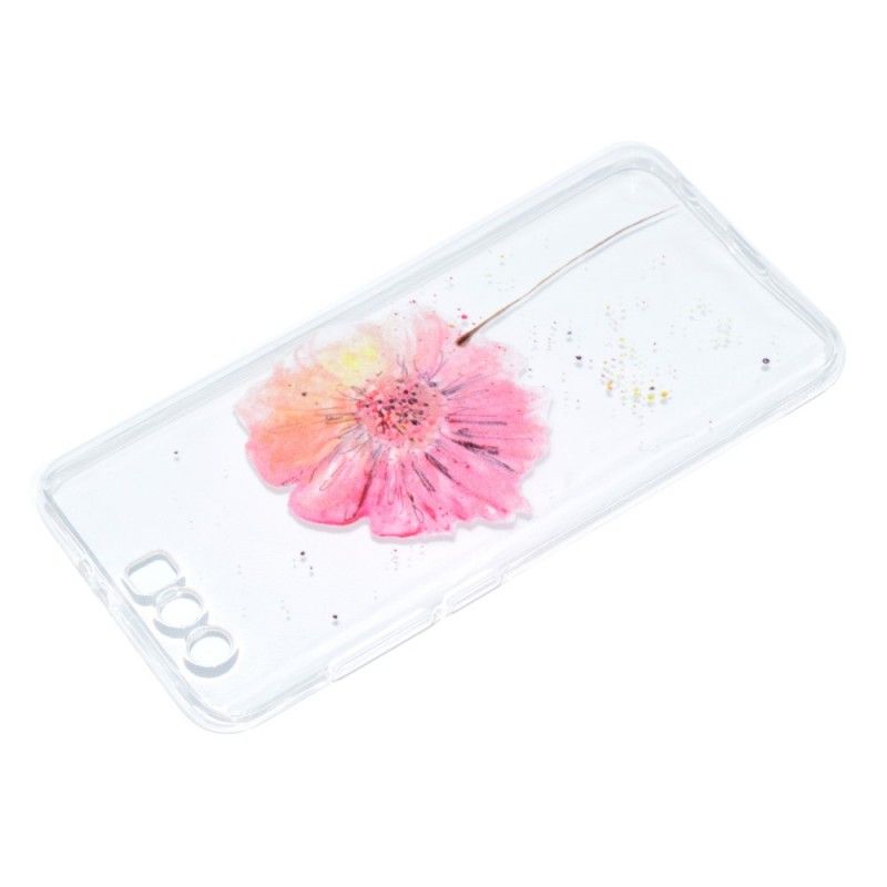 Skal för Honor 9 Transparent Vattenfärg Vallmo