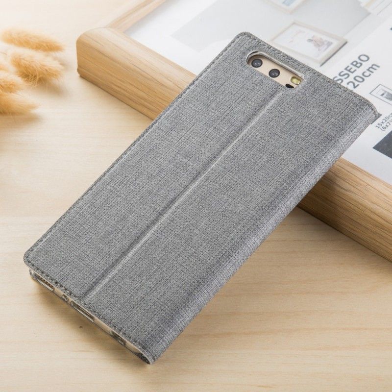 Texturerat Honor 9 Svart Flipskydd