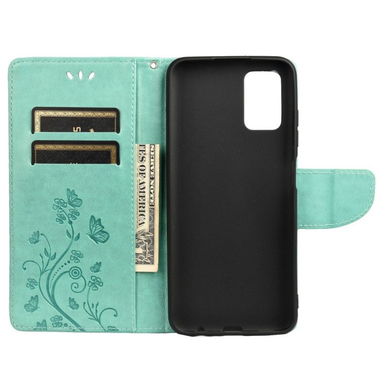 Fodral För Oppo Reno 6 5g Fjärilar Och Blommor