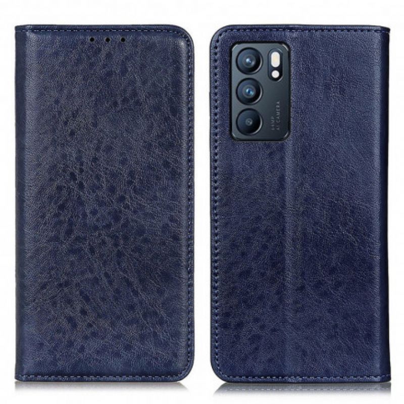 Folio-fodral För Oppo Reno 6 5g Läderstruktur