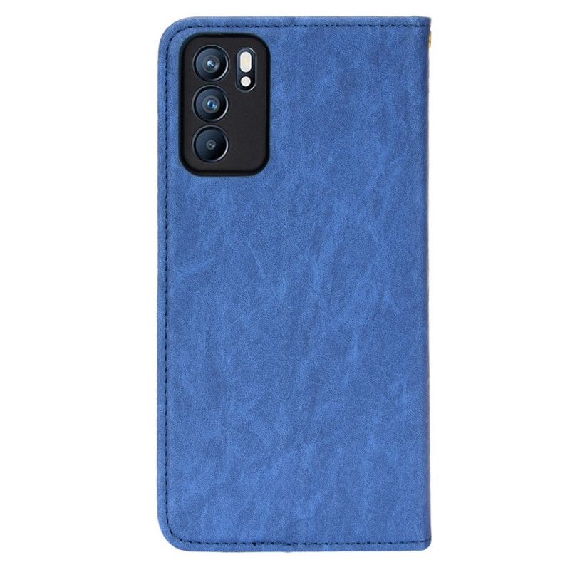 Folio-fodral Oppo Reno 6 5g Konstläder Bicolor Oblique