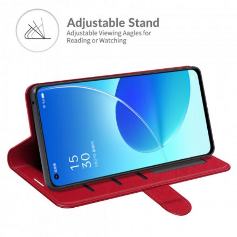 Läderfodral Oppo Reno 6 5g Telefonfodral Ultra Konstläder
