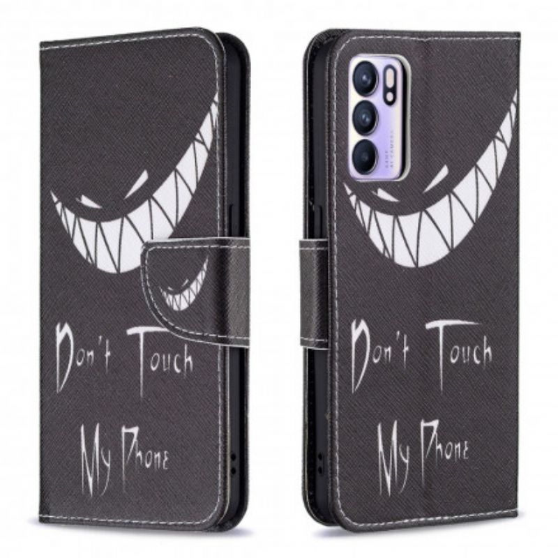 Läderskal Fodral Oppo Reno 6 5g Devil Phone