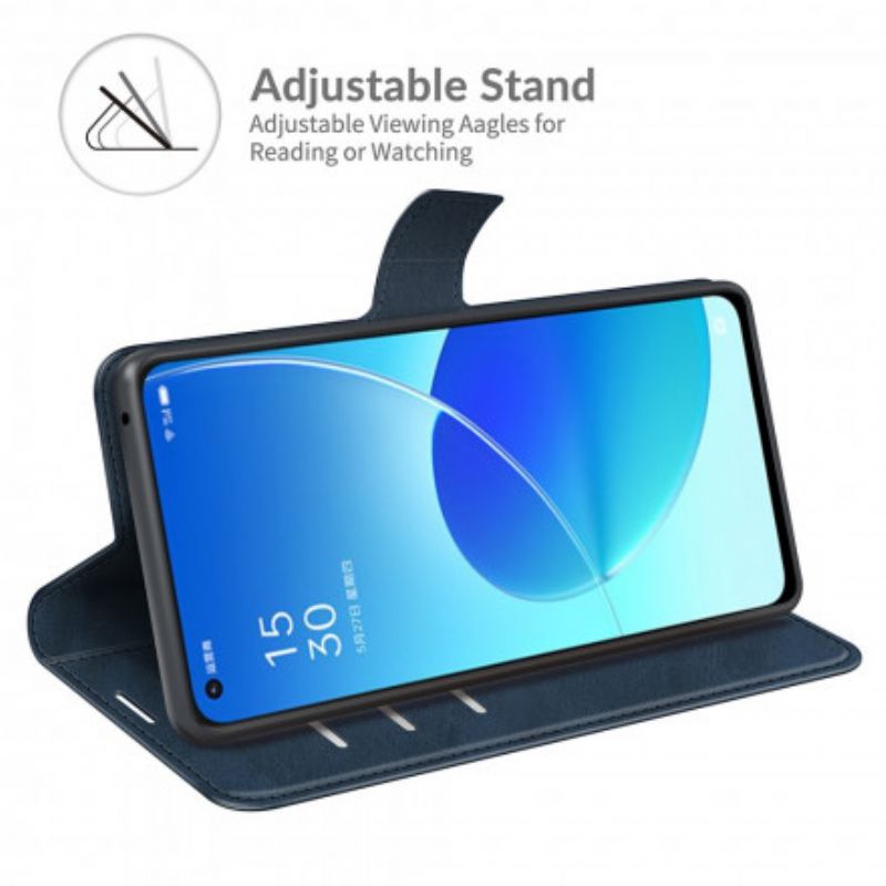 Skyddsfodral Oppo Reno 6 5g Slim Extreme Lädereffekt