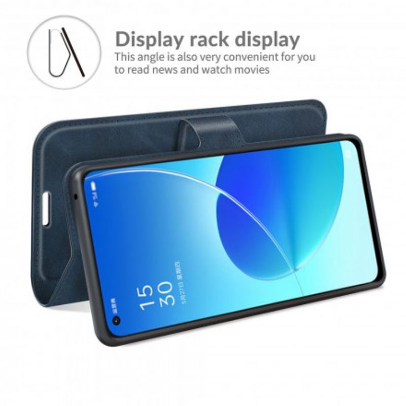 Skyddsfodral Oppo Reno 6 5g Slim Extreme Lädereffekt
