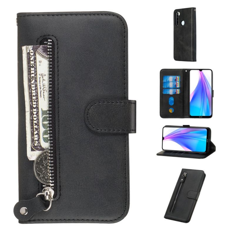 Fodral för Xiaomi Redmi Note 8T Svart Vintagemyntväska
