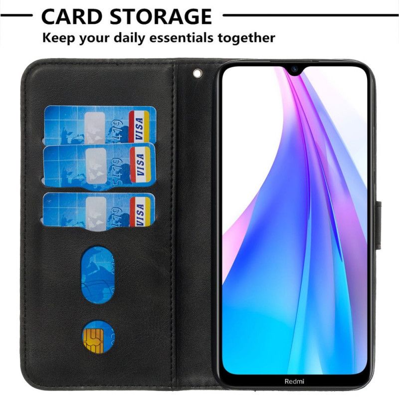 Fodral för Xiaomi Redmi Note 8T Svart Vintagemyntväska