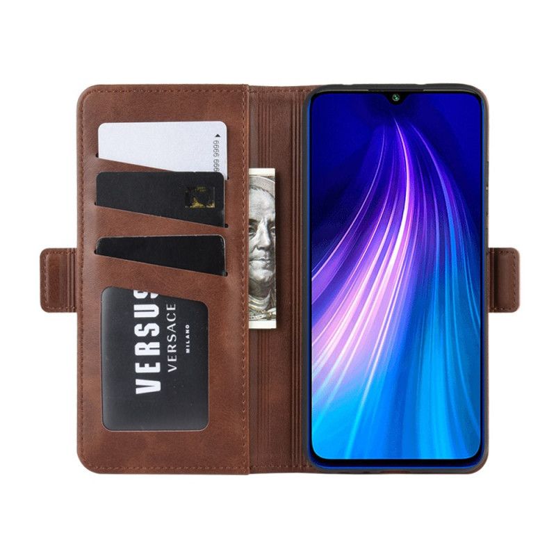 Fodral Xiaomi Redmi Note 8T Svart Dubbel Klaff