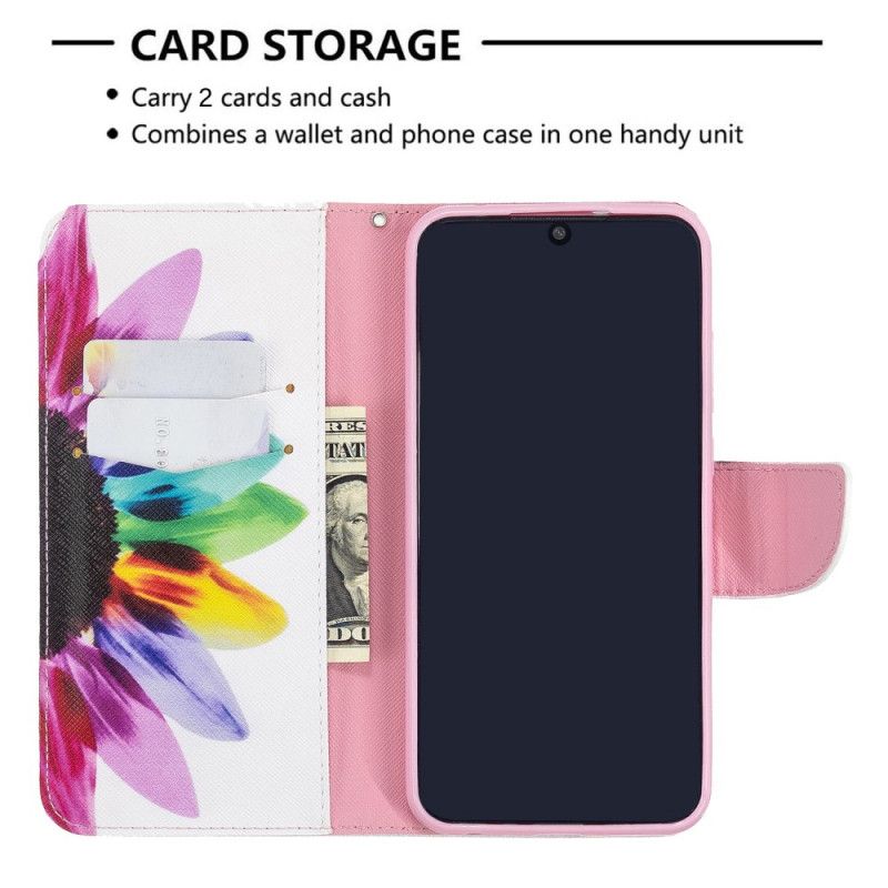 Skyddsfodral Xiaomi Redmi Note 8T Akvarellblomma