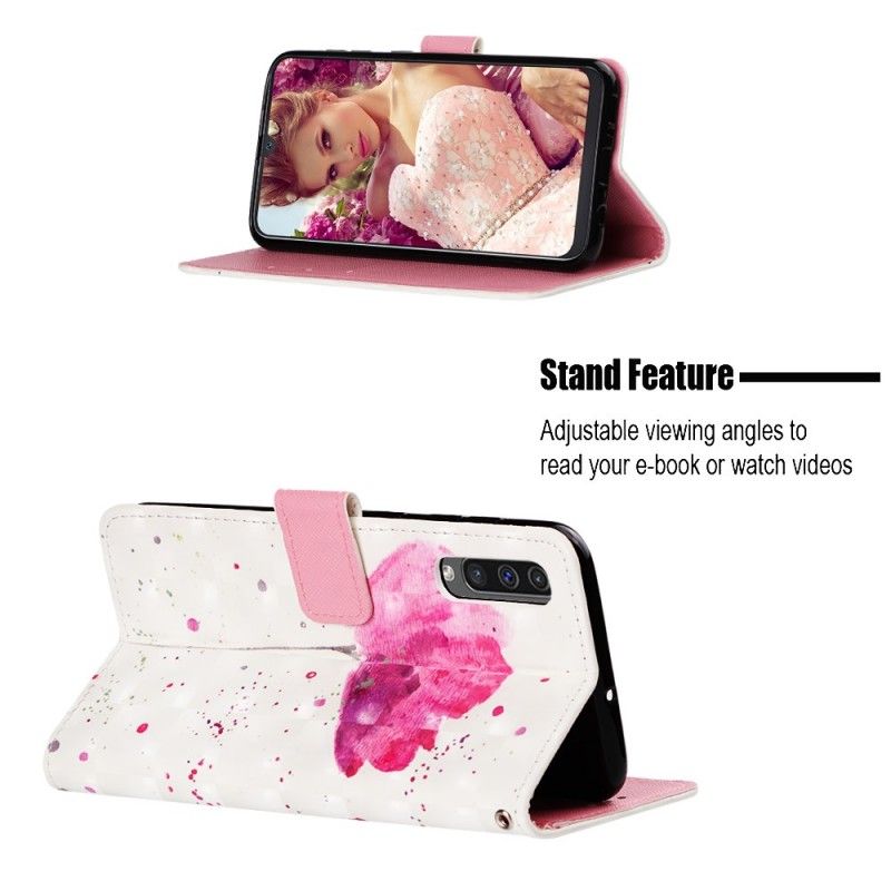 Fodral för Samsung Galaxy A50 Akvarellvallmo