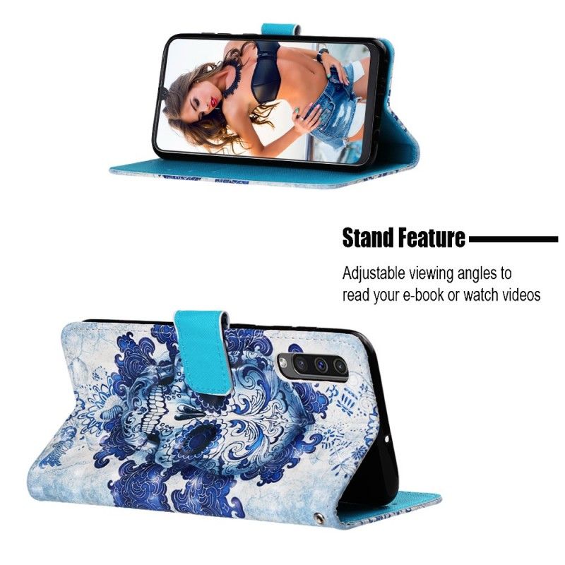 Fodral för Samsung Galaxy A50 Blå Skalle