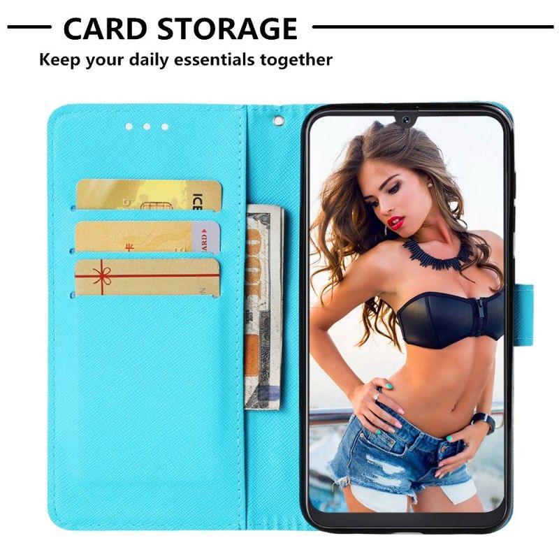 Fodral för Samsung Galaxy A50 Gyllene Fjärilar