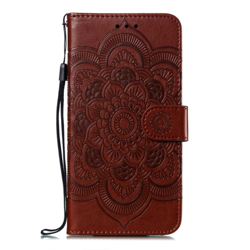 Läderfodral Samsung Galaxy A50 Svart Mobilskal Full Mandala