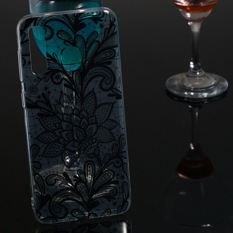 Skal för Samsung Galaxy A50 Broderad Blomma