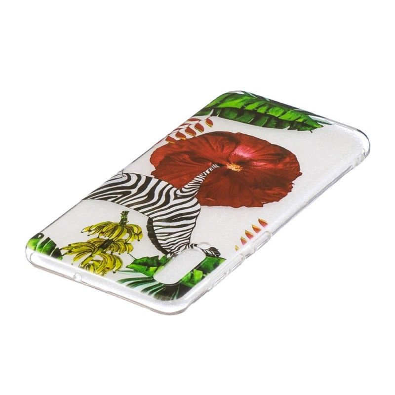 Skal Samsung Galaxy A50 Mobilskal Zebra Och Blommor