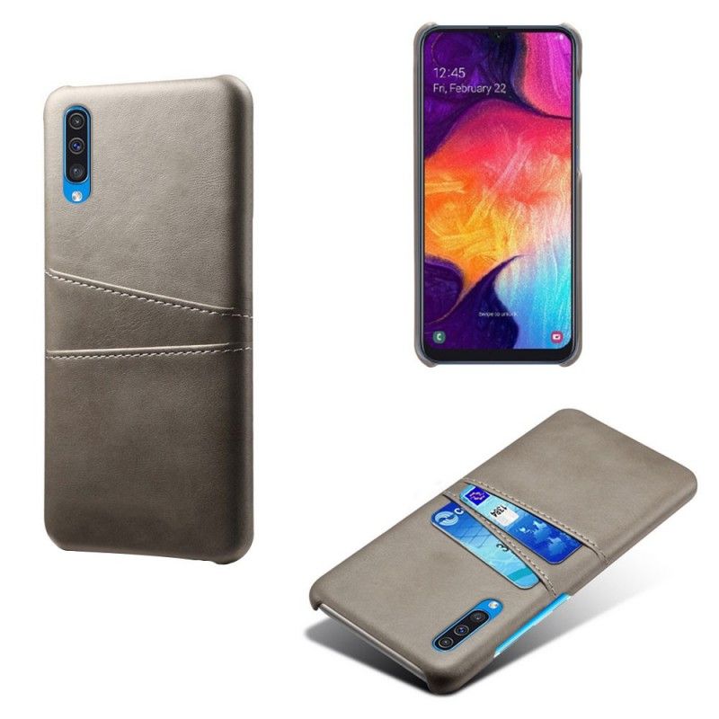 Skal Samsung Galaxy A50 Svart Mobilskal Korthållare