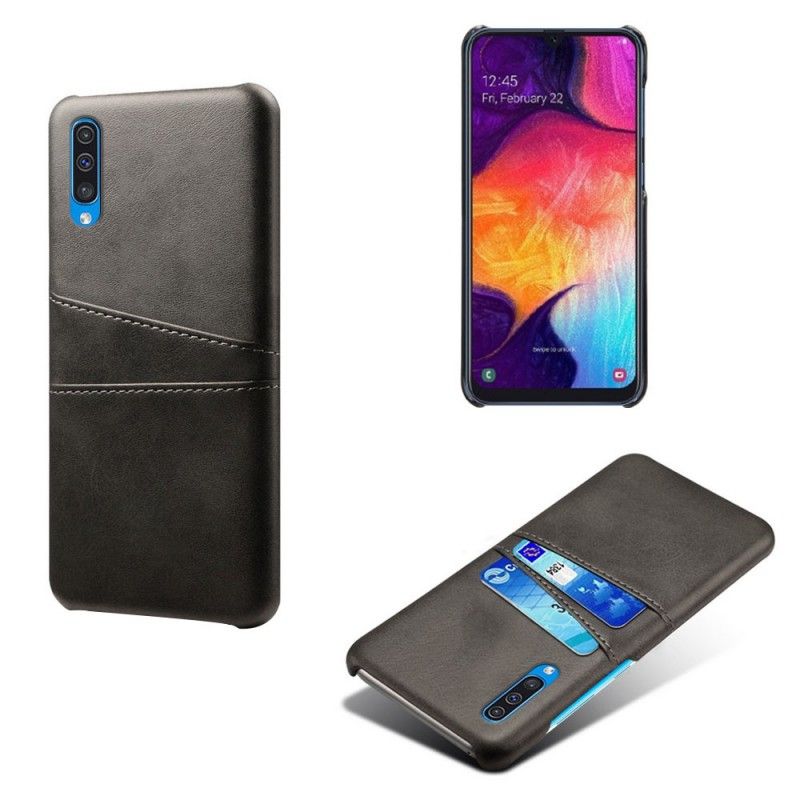 Skal Samsung Galaxy A50 Svart Mobilskal Korthållare