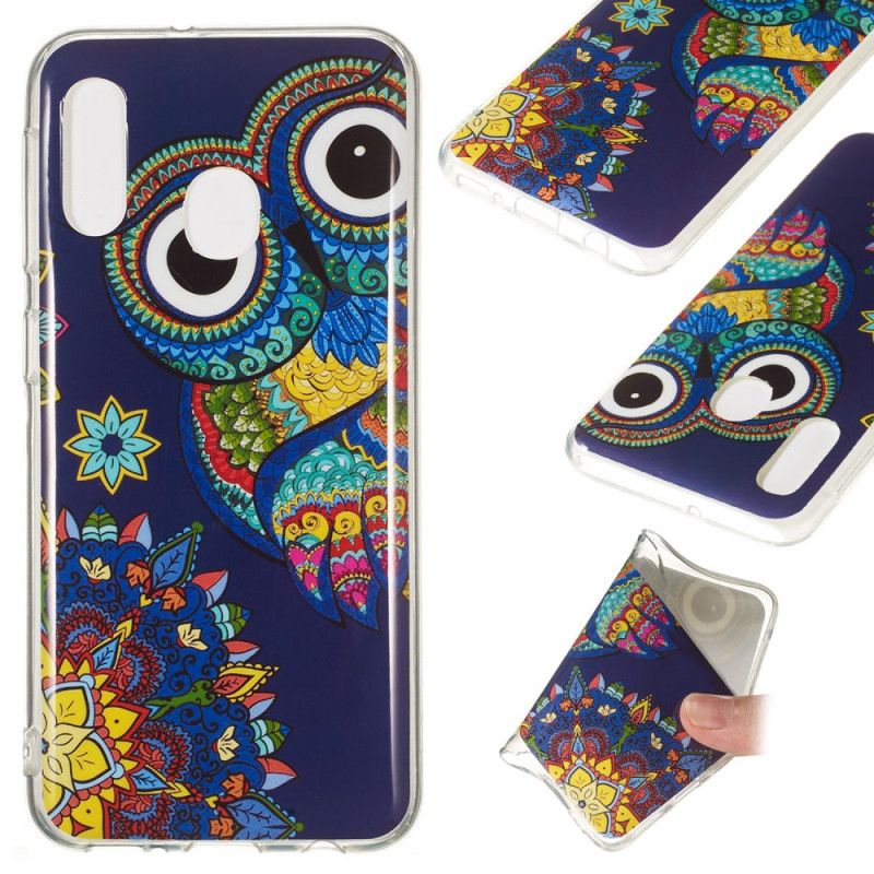 Skal Samsung Galaxy A20e Fluorescerande Mandalauggla