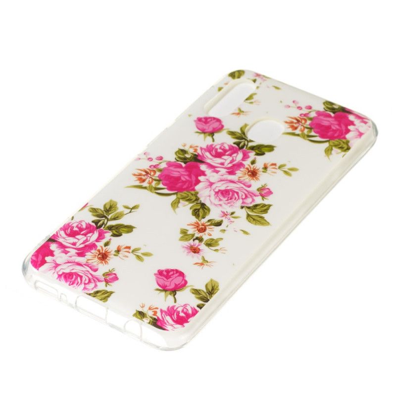 Skal Samsung Galaxy A20e Mobilskal Fluorescerande Frihetsblommor